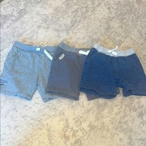 Kids' Gray and Blue Shorts Set